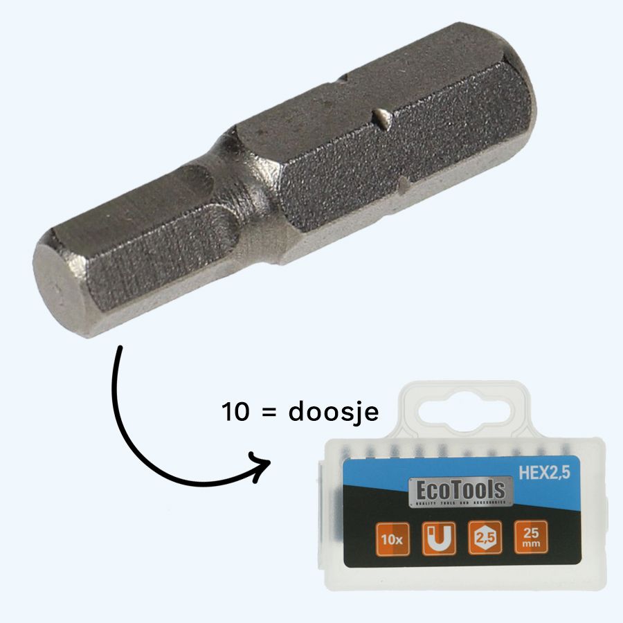 Inbus bit 2,5 mm