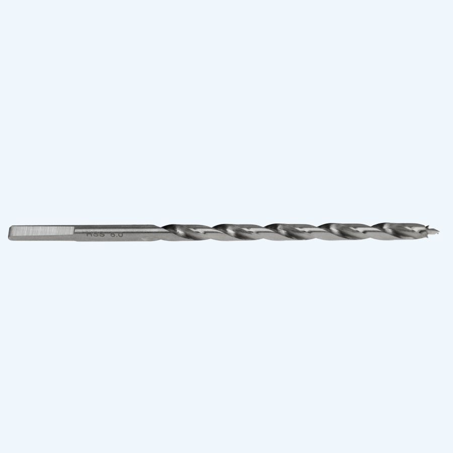 HSS houtboor 6,0 x 150 mm zij aanzicht