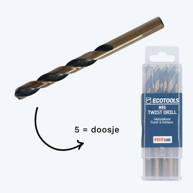 Basicline HSS metaalboor 9,0 x 125 mm