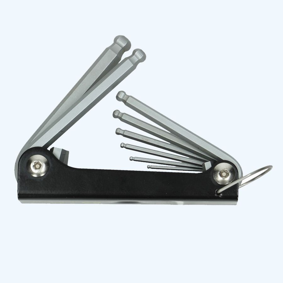 Inbussleutelset zakmesmodel balkop 8-delig