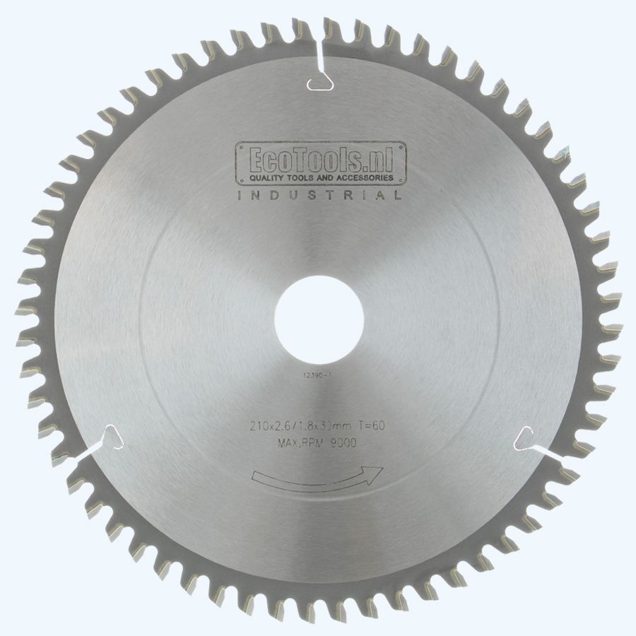 HM-zaagblad Industrial 210 x 30 mm T=60 (vlak-daktand)