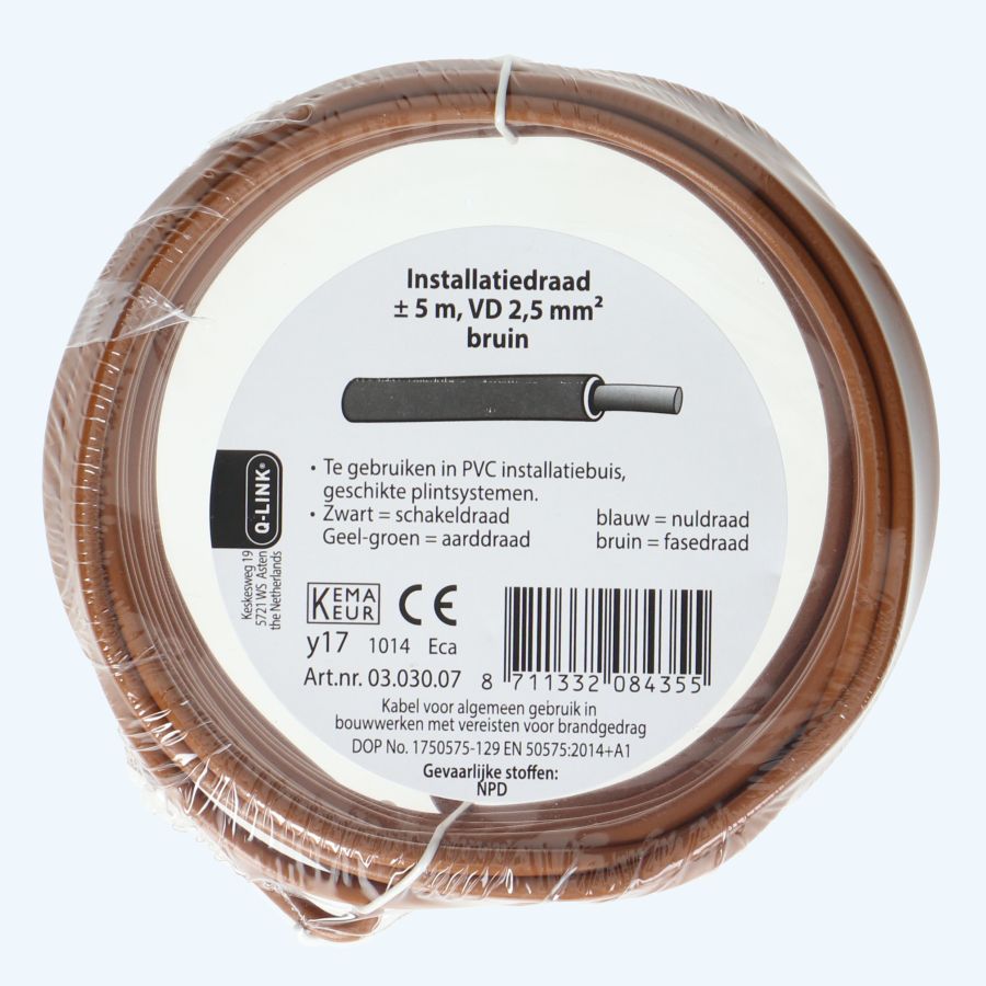 installatiedraad-2-5mm2-bruin-5-meter-kopen