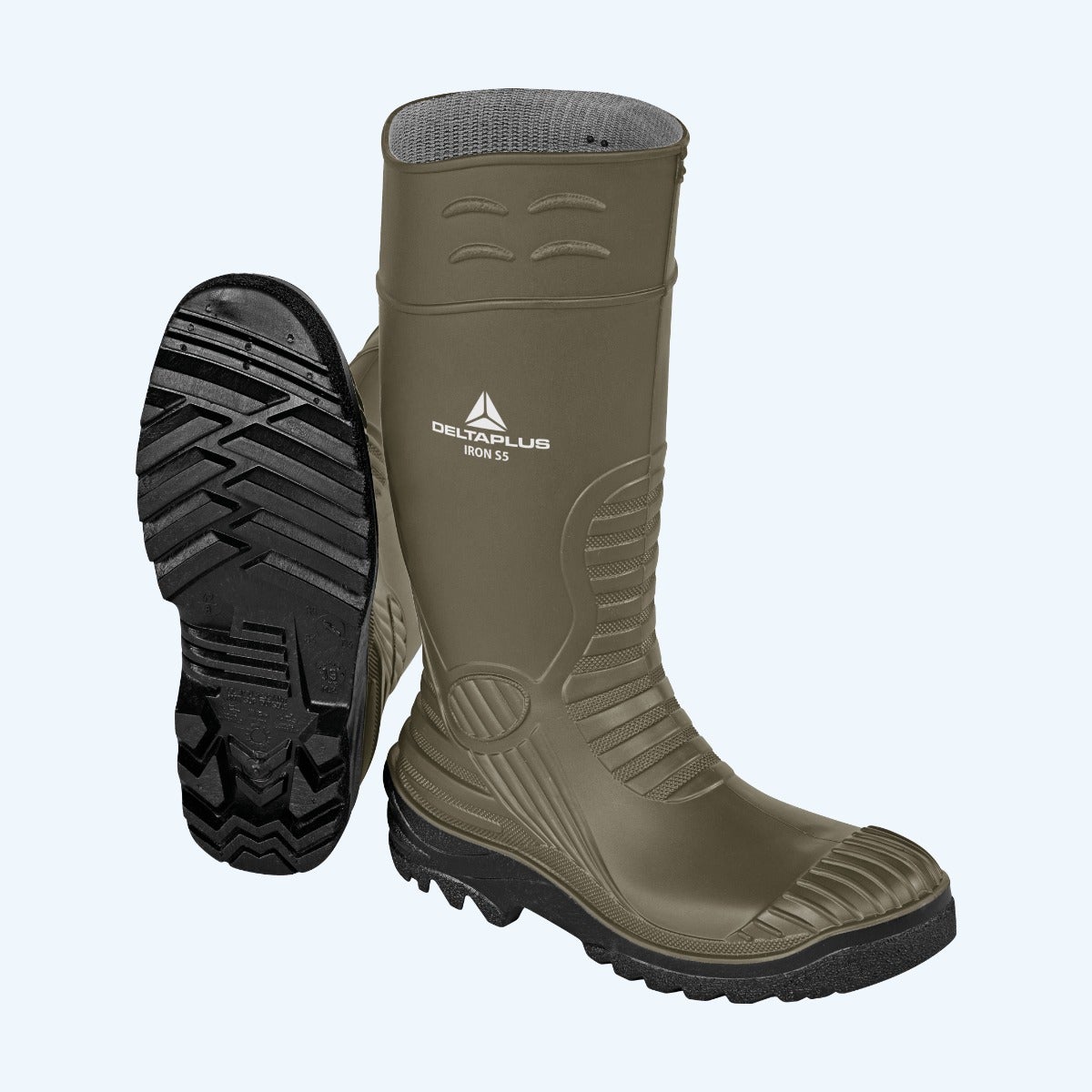 Delta plus veiligheidslaars Iron S5 PVC groen maat 48