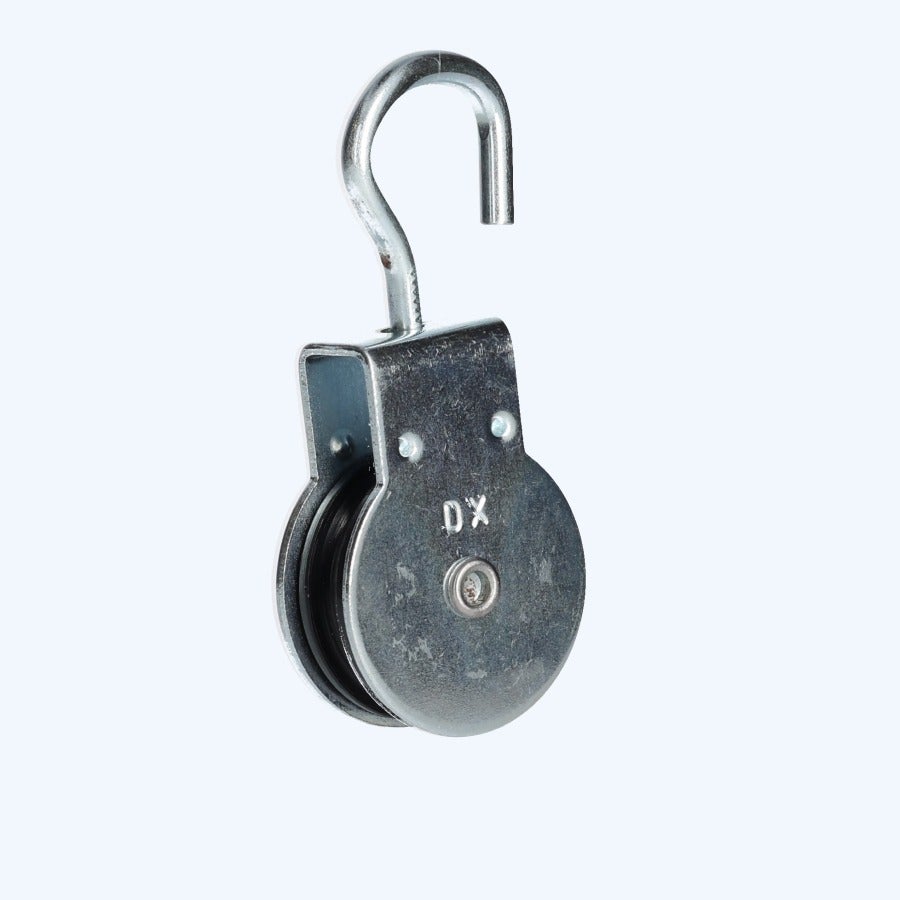 Katrol draaibare haak 15 mm verzinkt