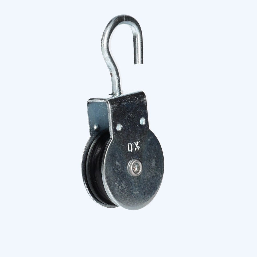 Katrol draaibare haak 15 mm verzinkt
