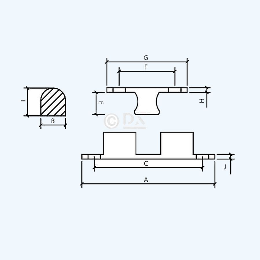 Kogelsnapslot messing 60x11 mm