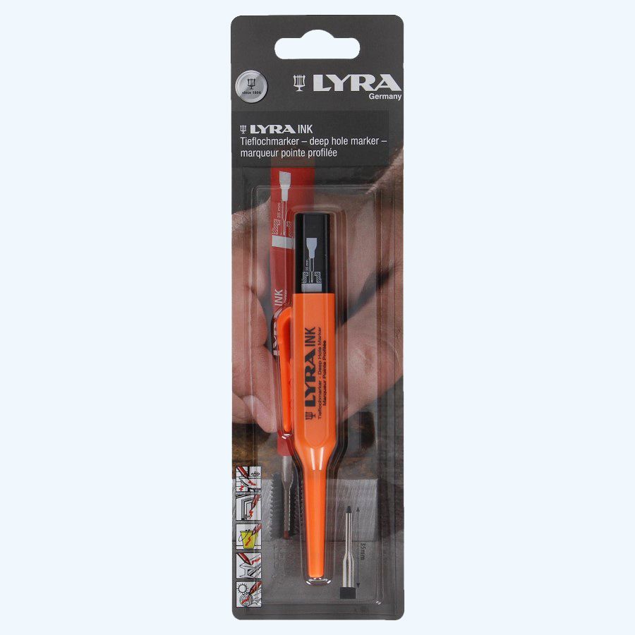 Lyra Ink merkstift voor diepe gaten (Zwart)