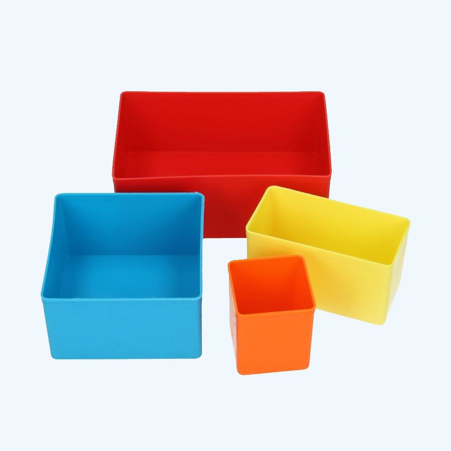 Los bakje (ROOD) assortimentskist metaal