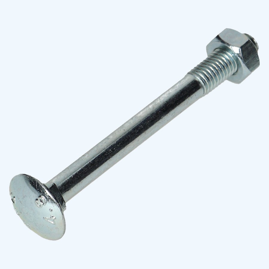 100 stuks slotbout met moer M6 x 100 mm (gegalvaniseerd)