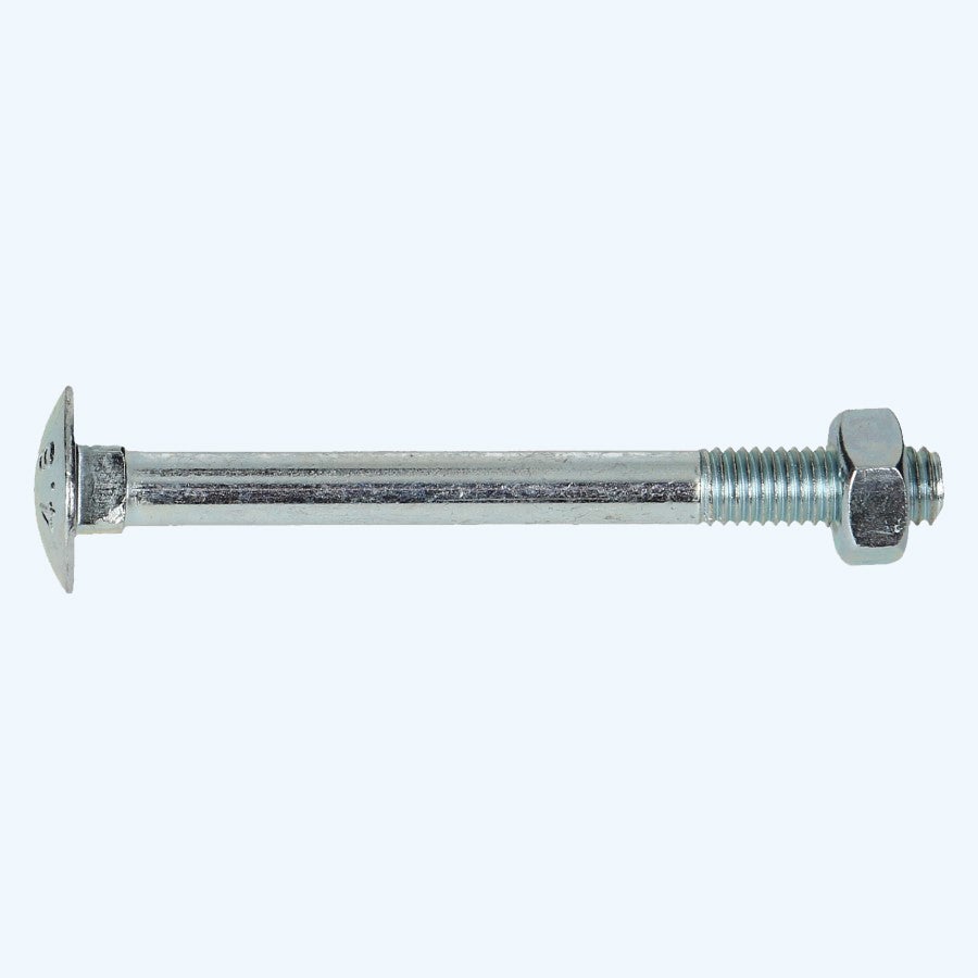 100 stuks slotbout met moer M6 x 90 mm (gegalvaniseerd)