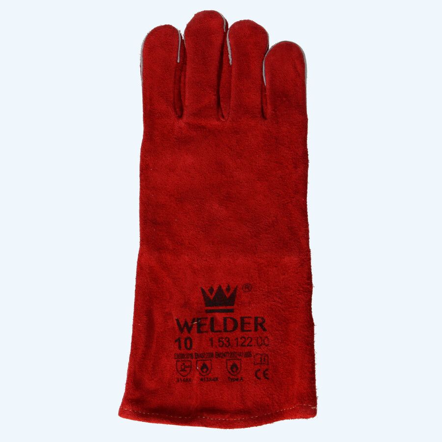 Lashandschoenen splitleder Kevlar gestikt (maat 10)