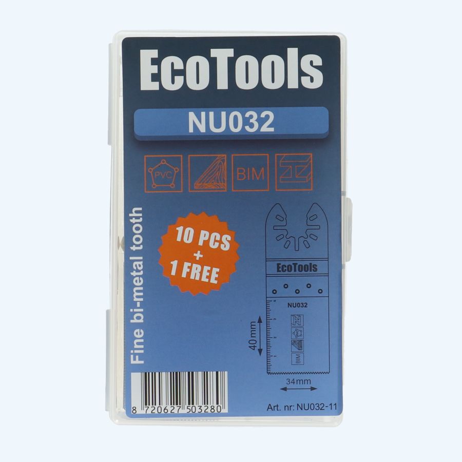 10+1 gratis multitool zaagbladen bi-metaal type NU032