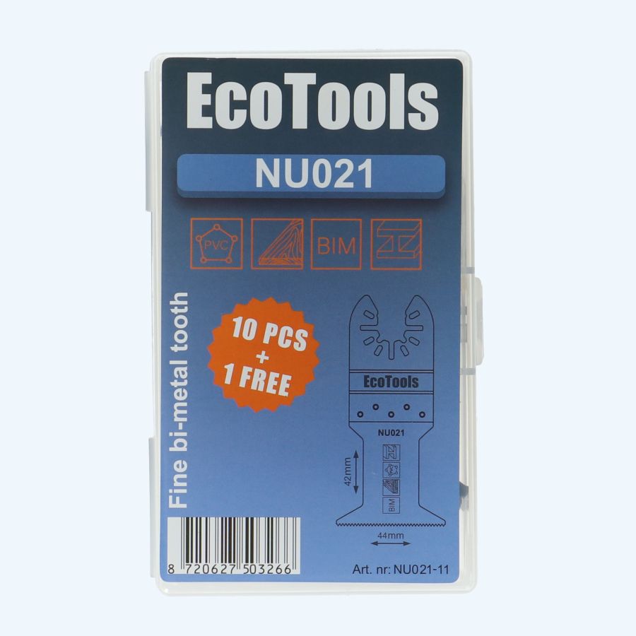 10+1 gratis multitool zaagbladen bi-metaal type NU021