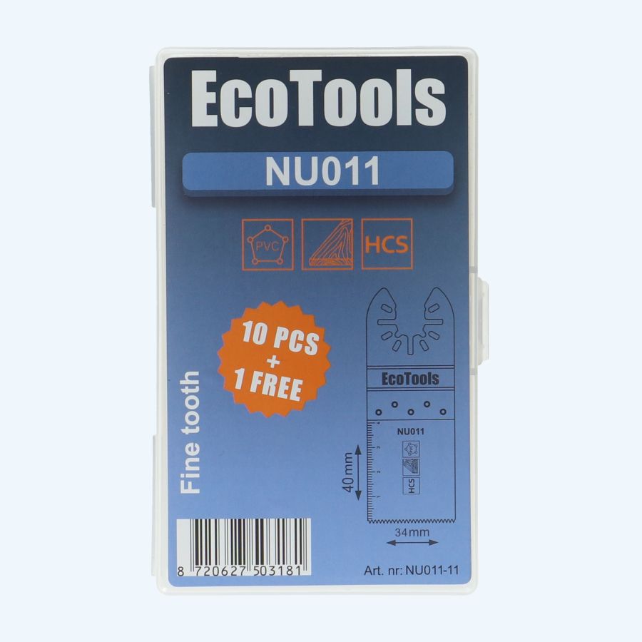 10+1 gratis multitool zaagbladen HCS type NU011