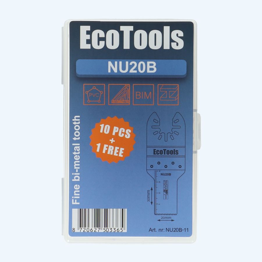 10+1 gratis multitool zaagbladen bi-metaal type NU20B