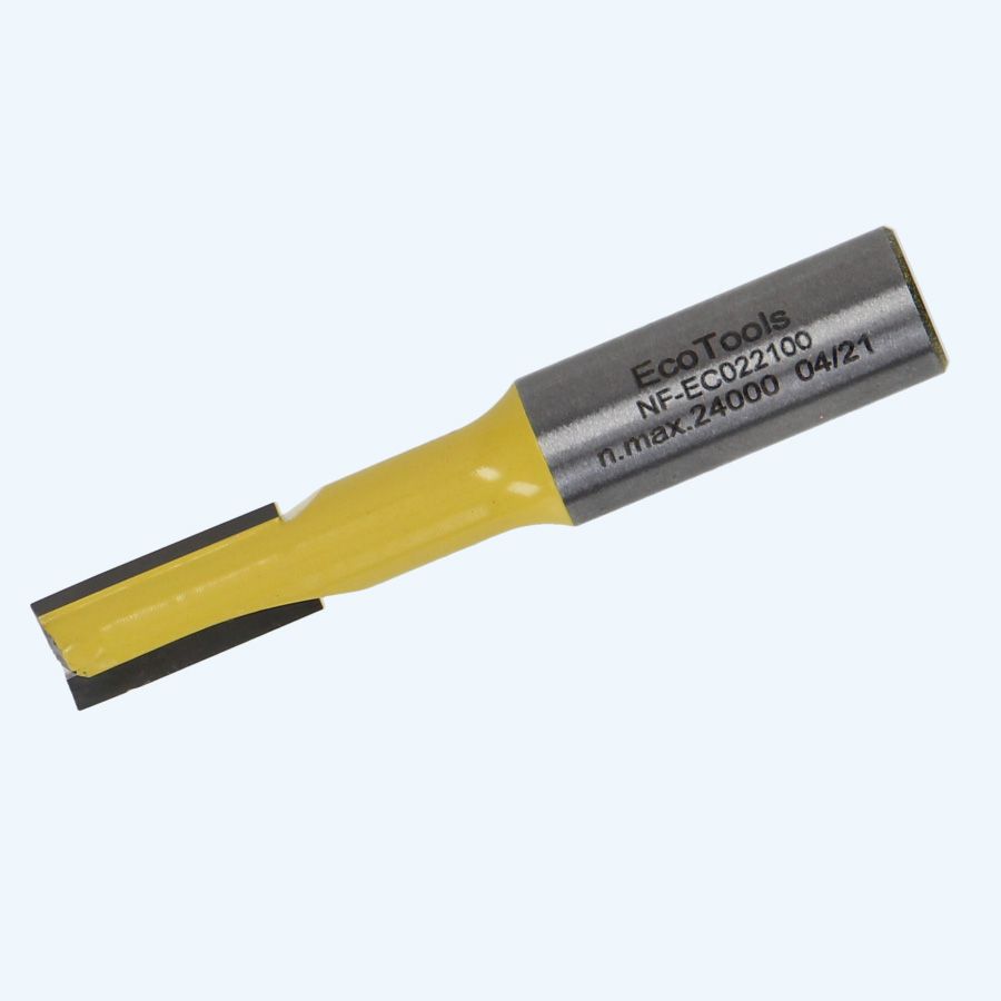 HM groeffrees 10 mm met ondersnijder / 12 mm schacht