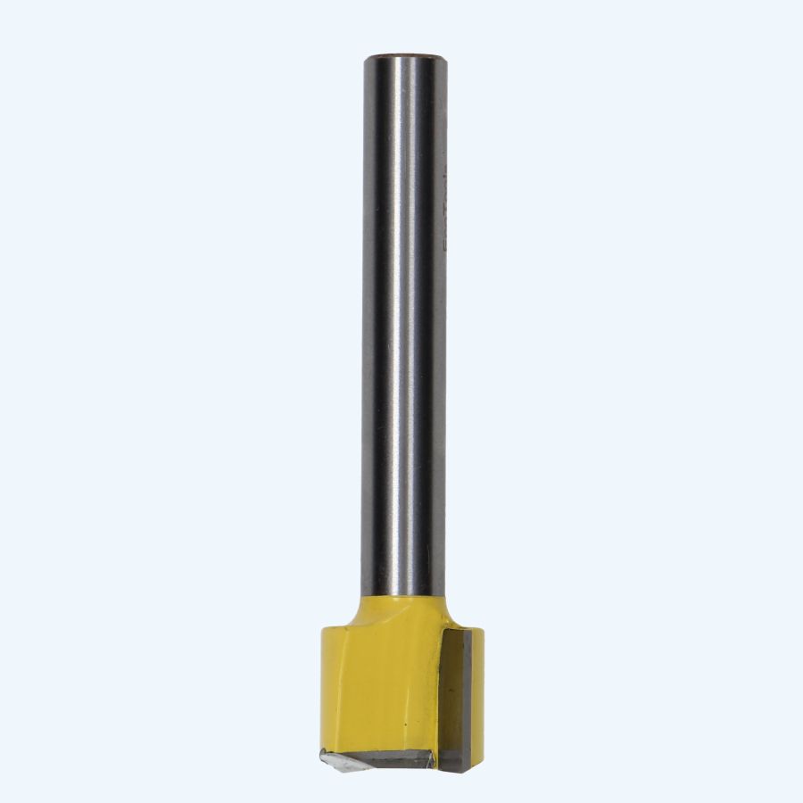 HM verlengde groeffrees 25 mm met ondersnijder / 12 mm schacht