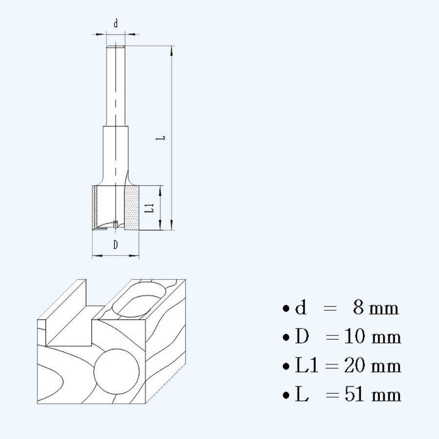 HM groeffrees 10 mm