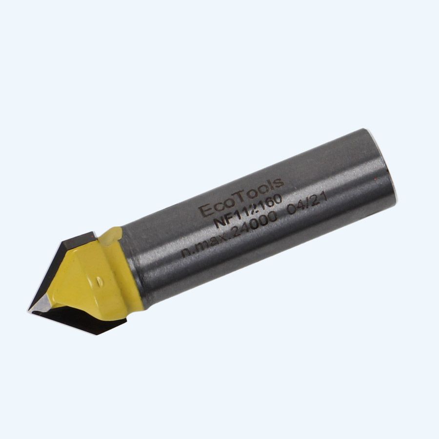 HM V-groeffrees 16 mm 90° / 12 mm schacht