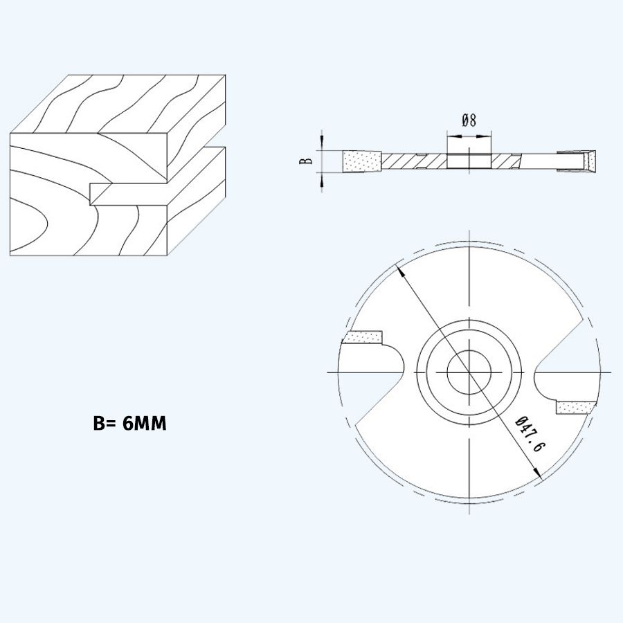 HM schijffrees 6 mm