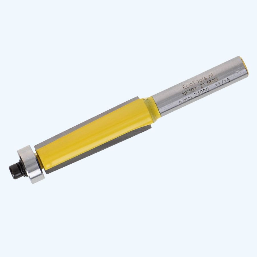 HM kantenfrees 12,7 x 38 mm met onderlager (met scherende sneden)