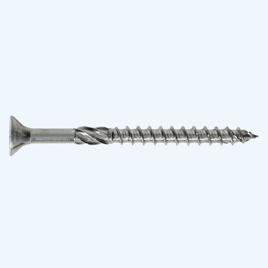 RVS A2 spaanplaatschroeven 5,0 x 80 mm (deeldraad) POZ