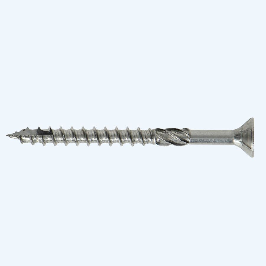 RVS A2 spaanplaatschroeven 5,0 x 80 mm (deeldraad) POZ