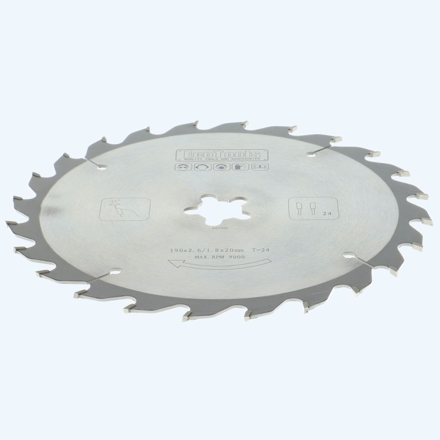 HM-zaagblad PROF 190 x F-20 mm T=24
