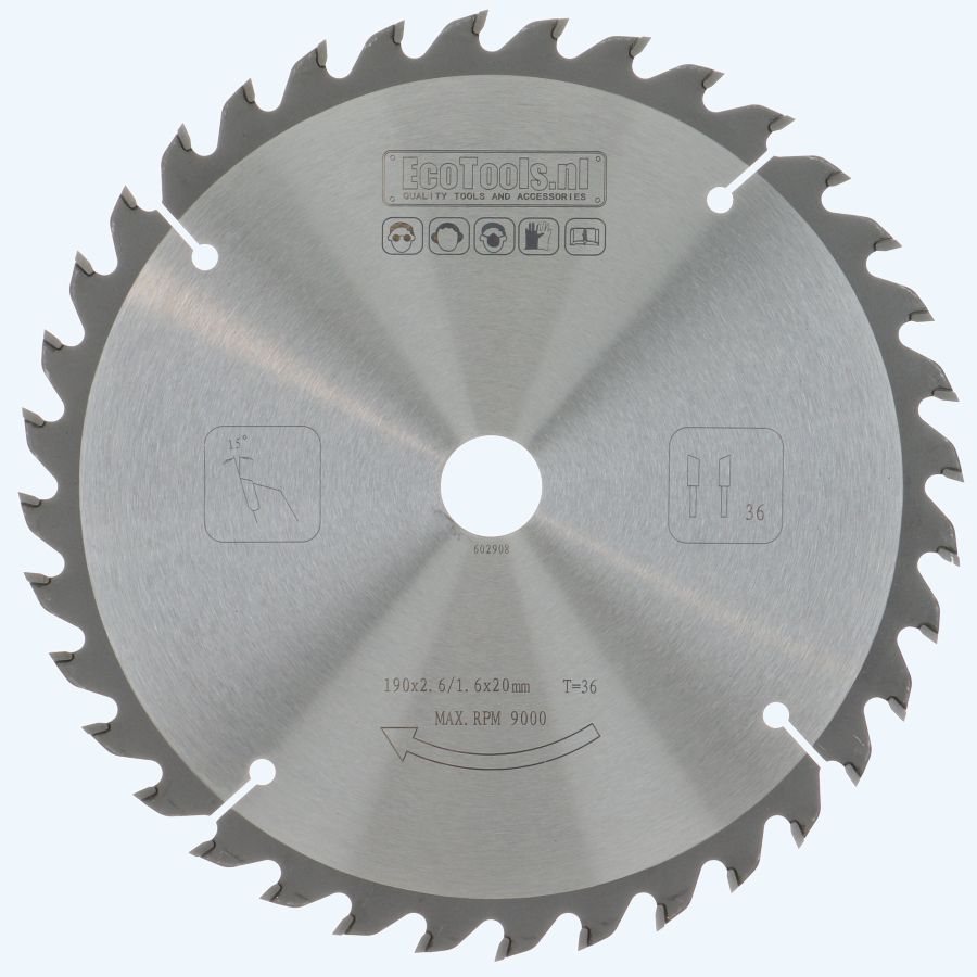 HM-zaagblad PROF 190 x 20 mm T=36