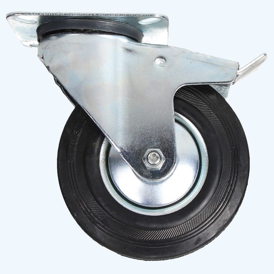 Zwenkwiel RMZ met rem 125 mm 120 kg