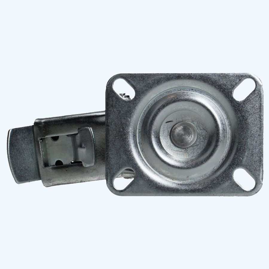 Nylon zwenkwiel met rem 80 mm 100 kg