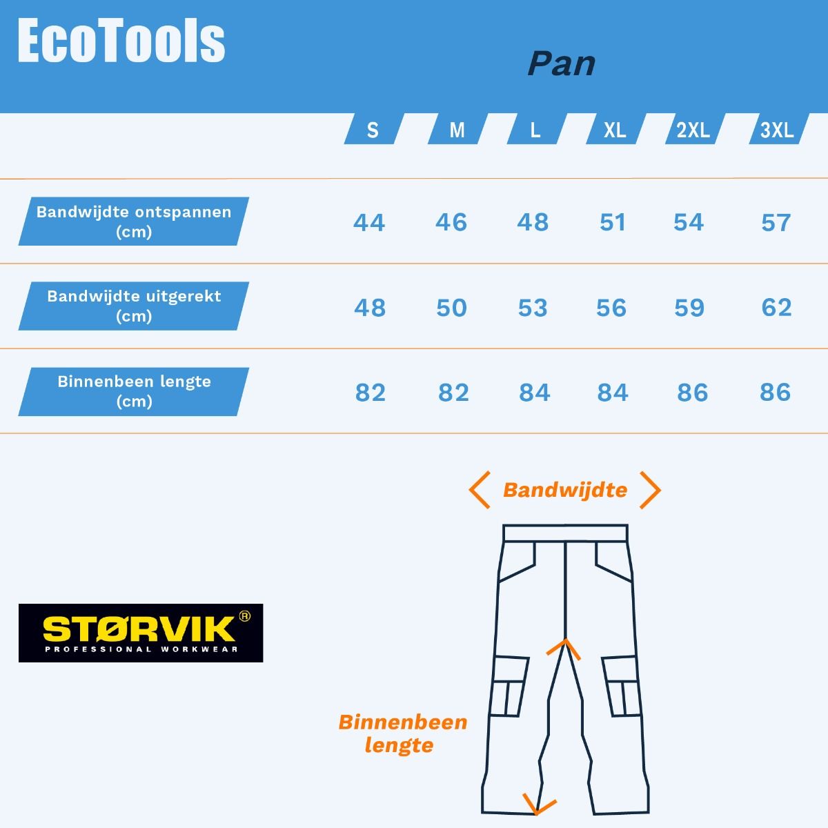 Storvik Amerikaanse overall Pan zwart (maat S)