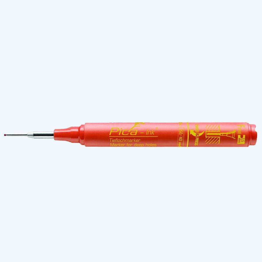 Pica 150/40 Markeerstift voor diepe gaten (Rood)