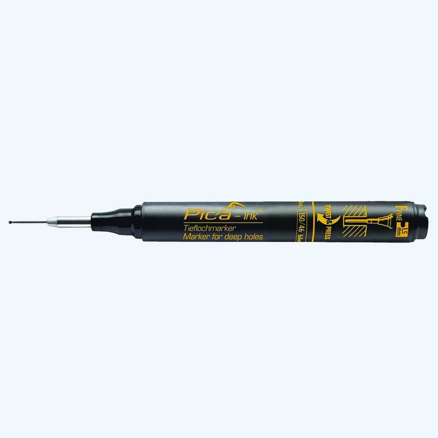 Pica 150/46 Markeerstift voor diepe gaten (Zwart)