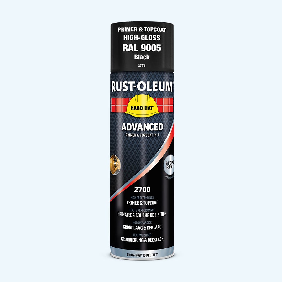Hard Hat Advanced grondlaag + deklaag ZWART 500 ml