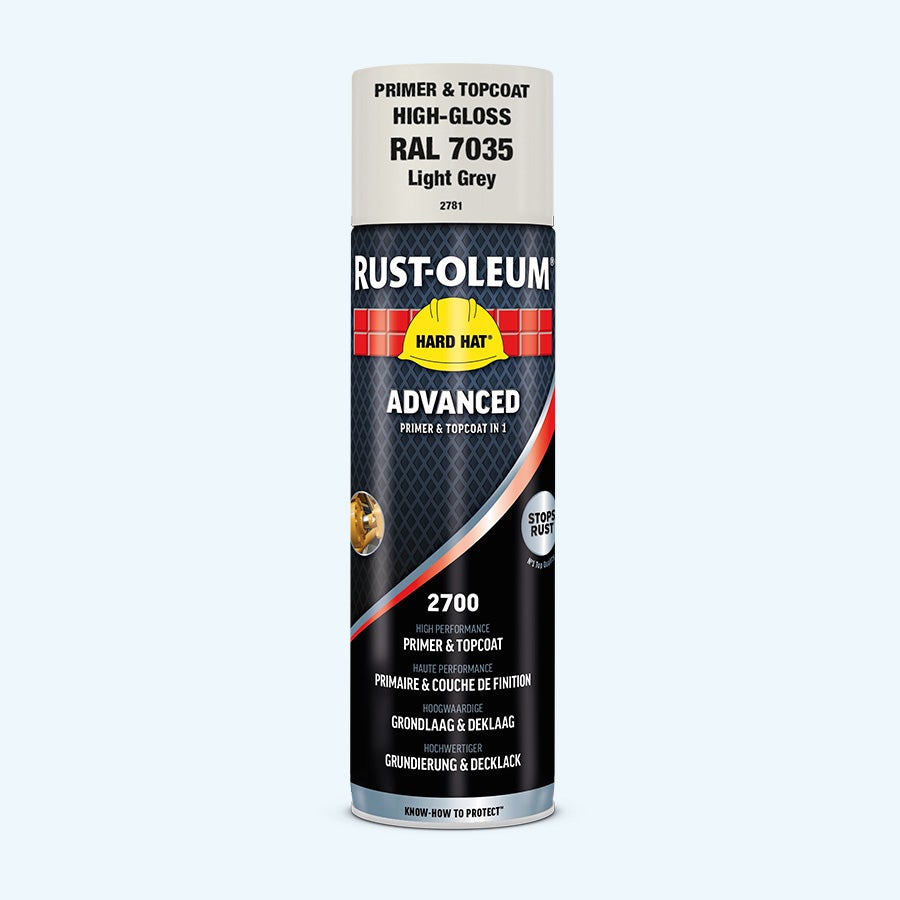 Hard Hat Advanced grondlaag + deklaag LICHTGRIJS 500 ml