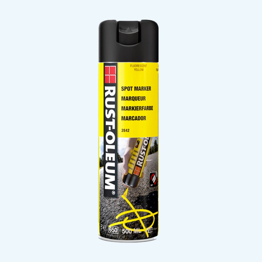 Hard Hat Economische markeerspray FLUORESCEREND GEEL 500 ml
