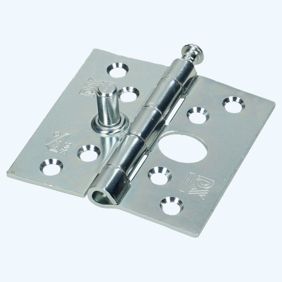 Dulimex scharnier rechte hoeken, losse pen, SKG, staal 76 x 76 mm