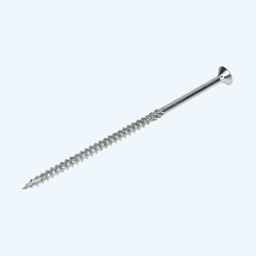100 stuks verzinkte spaanplaatschroef 6,0 x 180 mm / PZ3 / deeldraad