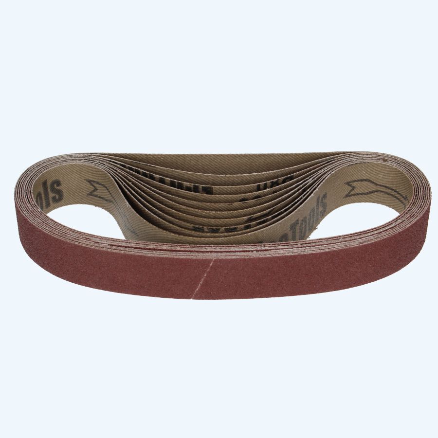 10 stuks aluminiumoxide schuurband 30 x 533 mm K80