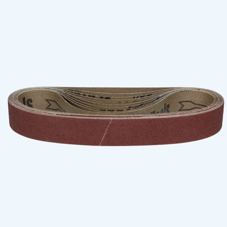 10 stuks aluminiumoxide schuurband 30 x 533 mm K80