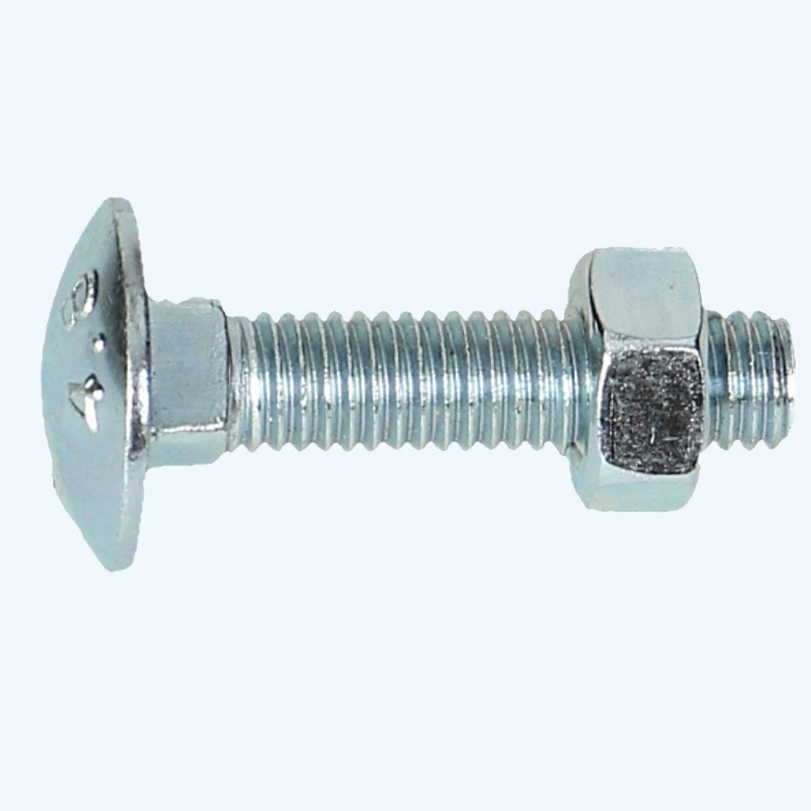 100 stuks slotbout met moer M10 x 35 mm (gegalvaniseerd)