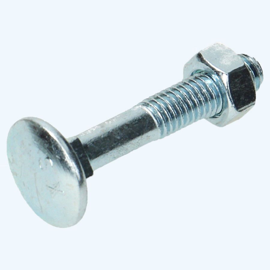 200 stuks slotbout met moer M8 x 40 mm (gegalvaniseerd)