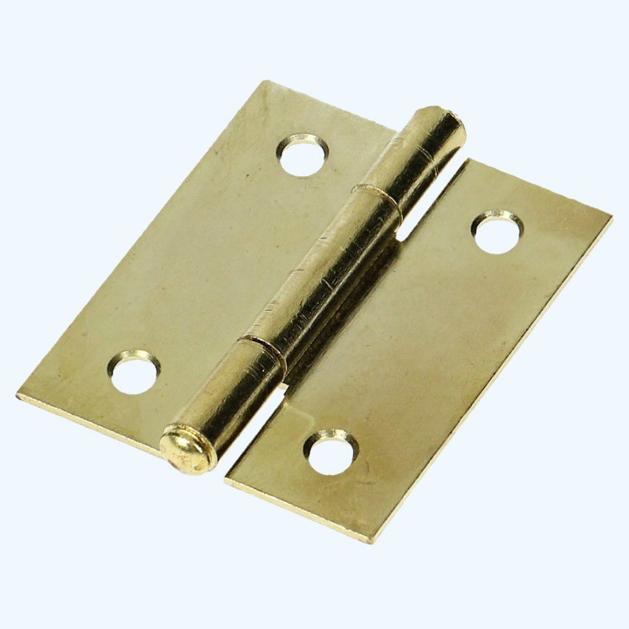 Smalscharnier staal vermessingd 32 x 40 mm