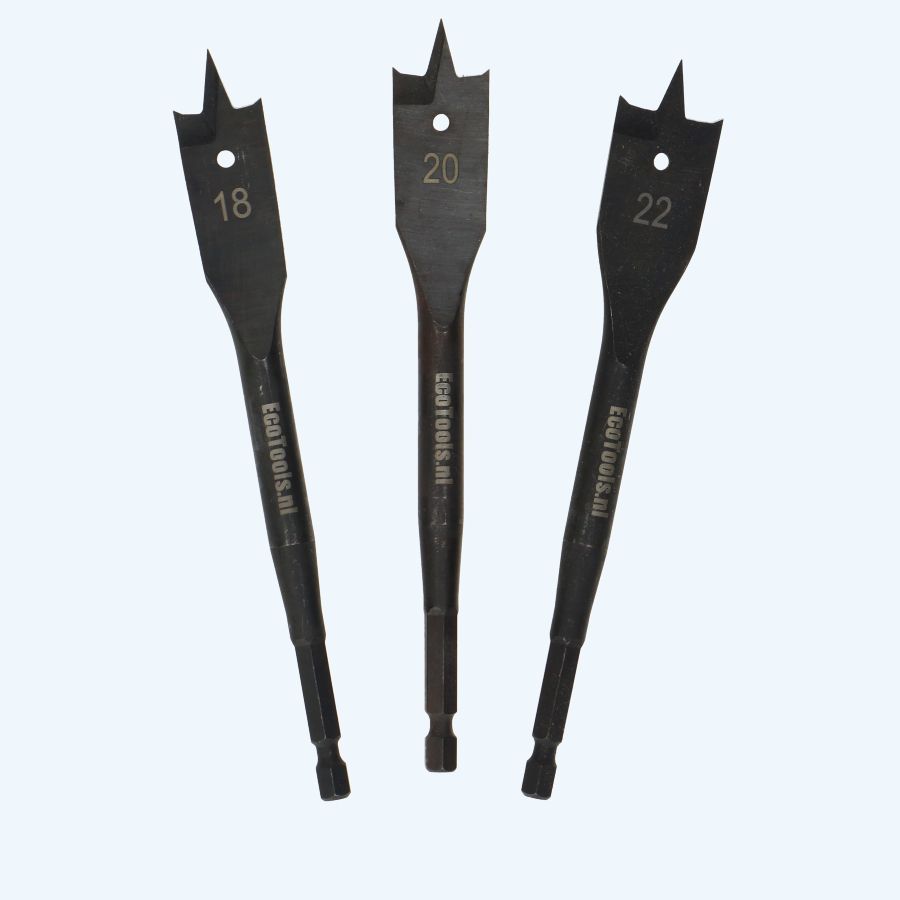 Speedboren type H set 18 - 20 - 22 mm