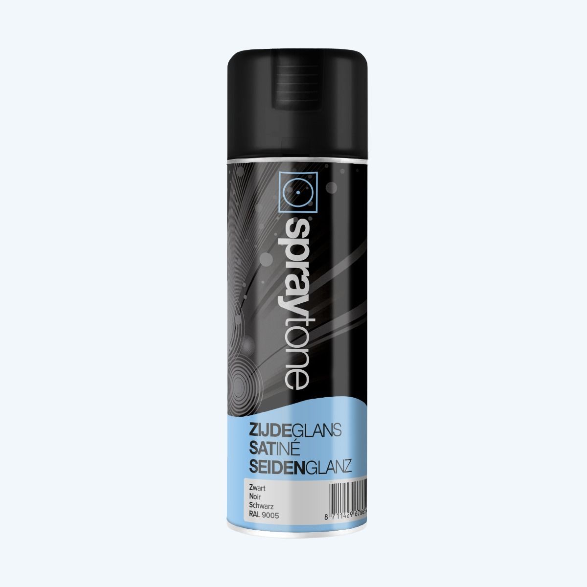 SPRAYTONE Zijdeglans zwart RAL 9005 400 ml