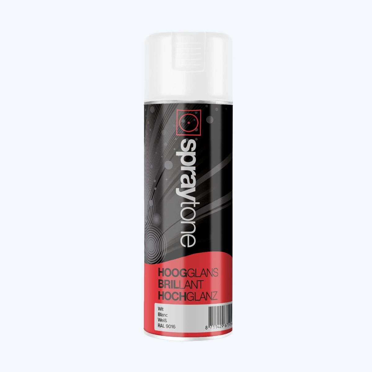 SPRAYTONE Hoogglans wit RAL 9016 400 ml
