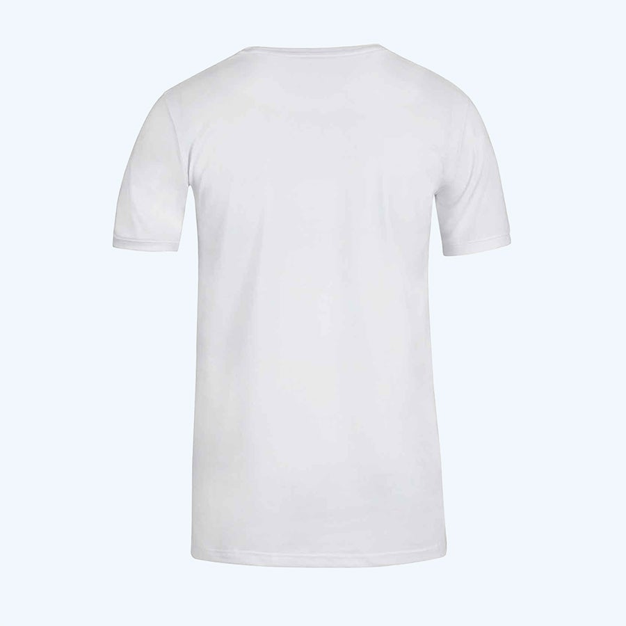 2 stuks t-shirt Bart met v-hals wit