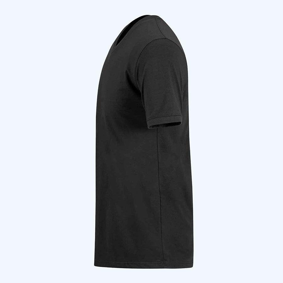 2 stuks t-shirt Bart met v-hals zwart