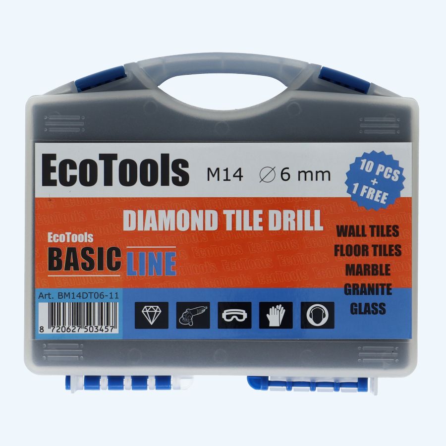 10+1 gratis diamant tegelboor 6 mm M14 aansluiting (Basicline)
